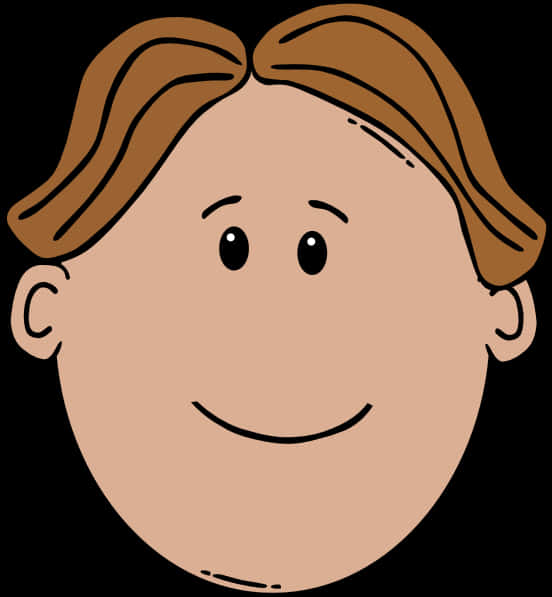 Cartoon Smiling Face Graphic PNG