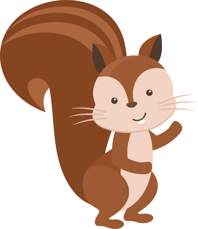 Cartoon Smiling Squirrel PNG