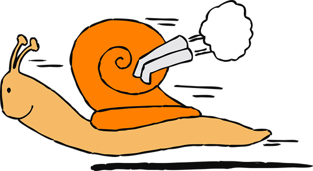 Cartoon Snail Exhaust Pipe Illustration PNG