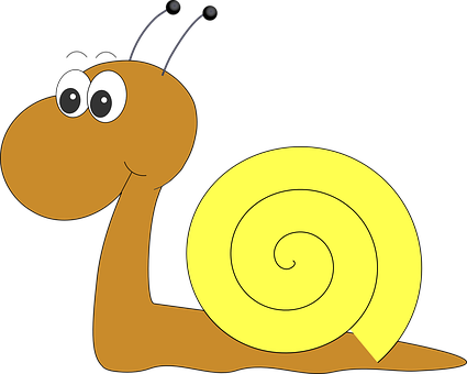 Cartoon_ Snail_ Vector_ Graphic PNG