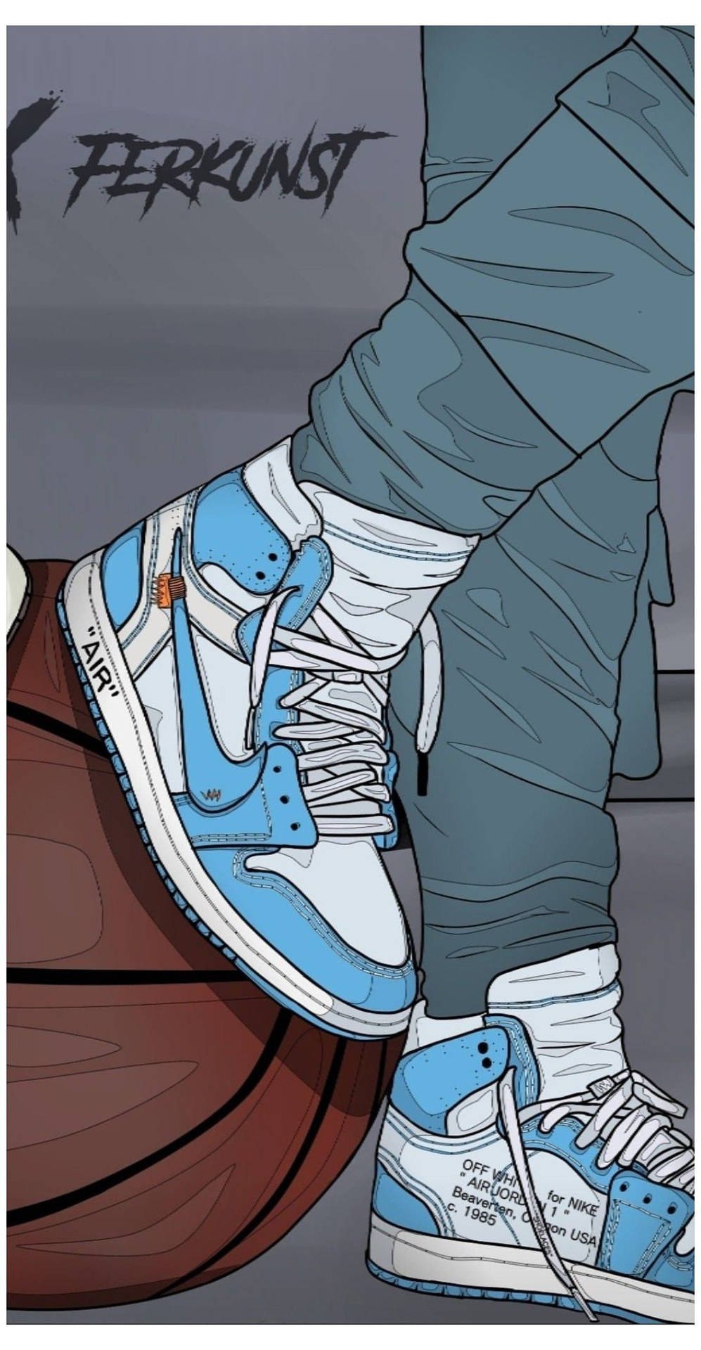 Look Stylish in this Cartoon Sneaker Wallpaper
