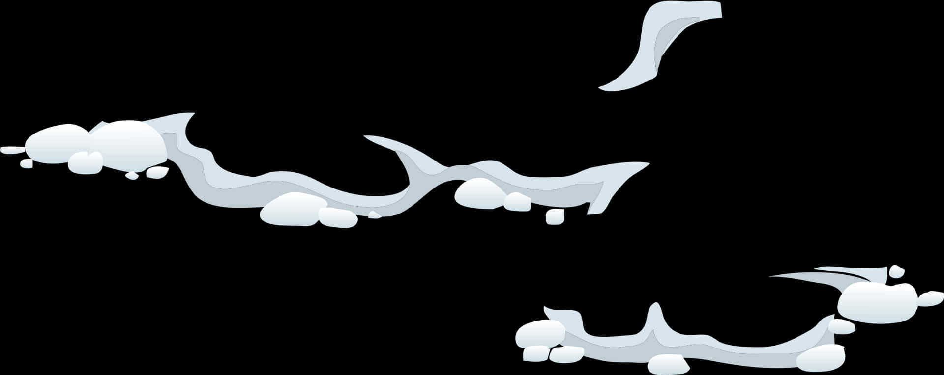 Cartoon Snow Drifts PNG