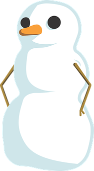 Cartoon Snowman Graphic PNG