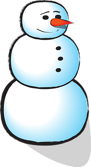 Cartoon Snowman Illustration PNG