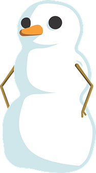 Cartoon Snowman Illustration PNG