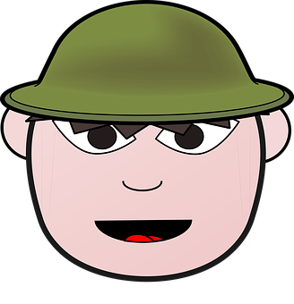 Cartoon Soldier Character PNG