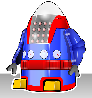 Cartoon Space Robot Vector PNG