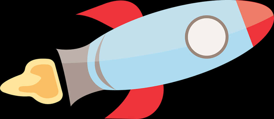 Cartoon Space Rocket Vector PNG