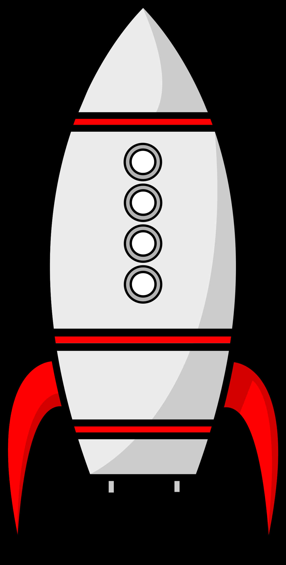 Cartoon Space Rocket PNG