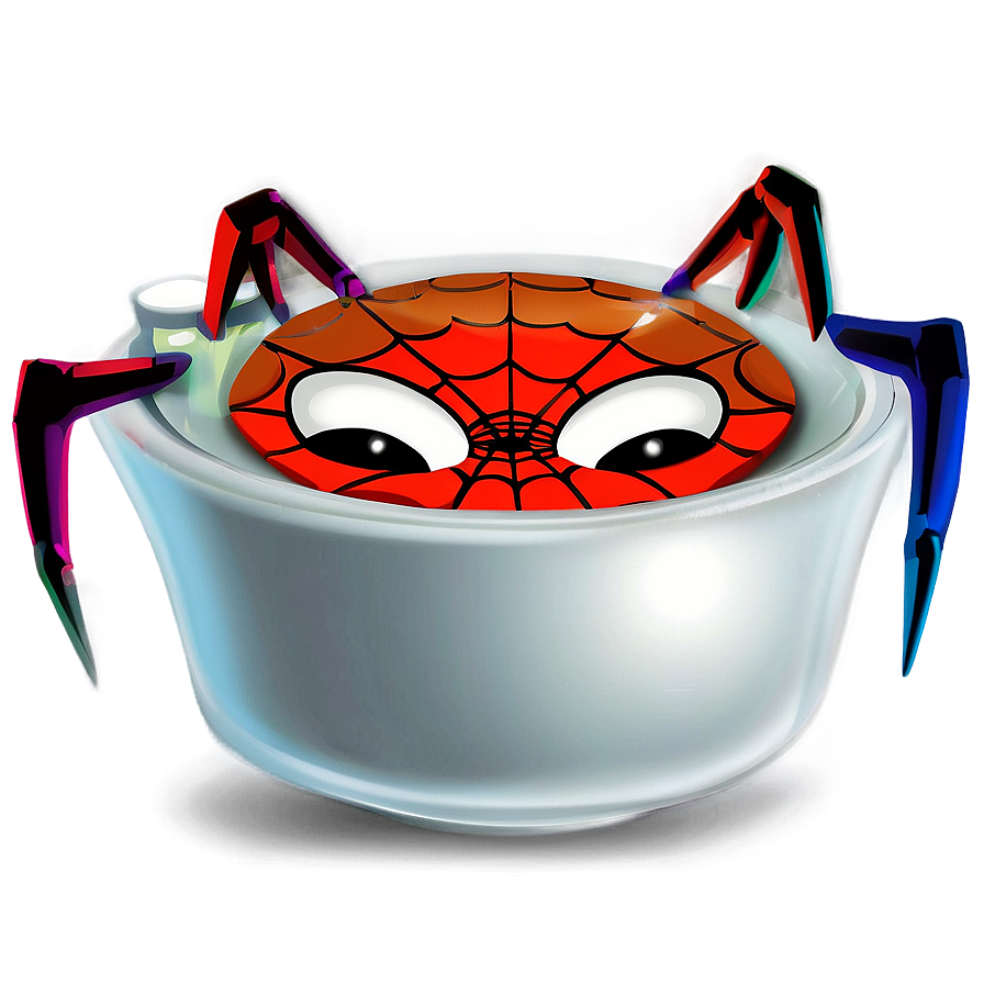 Cartoon Spider In Cup Png 06272024 PNG