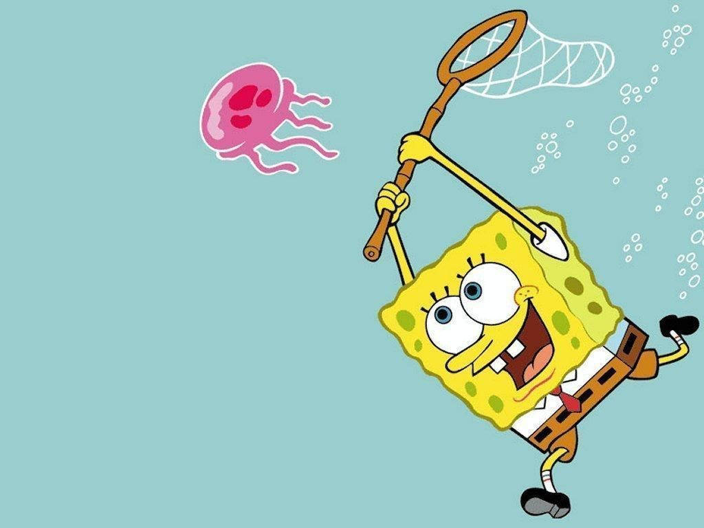 “SpongeBob Brings Joy to All Ages" Wallpaper