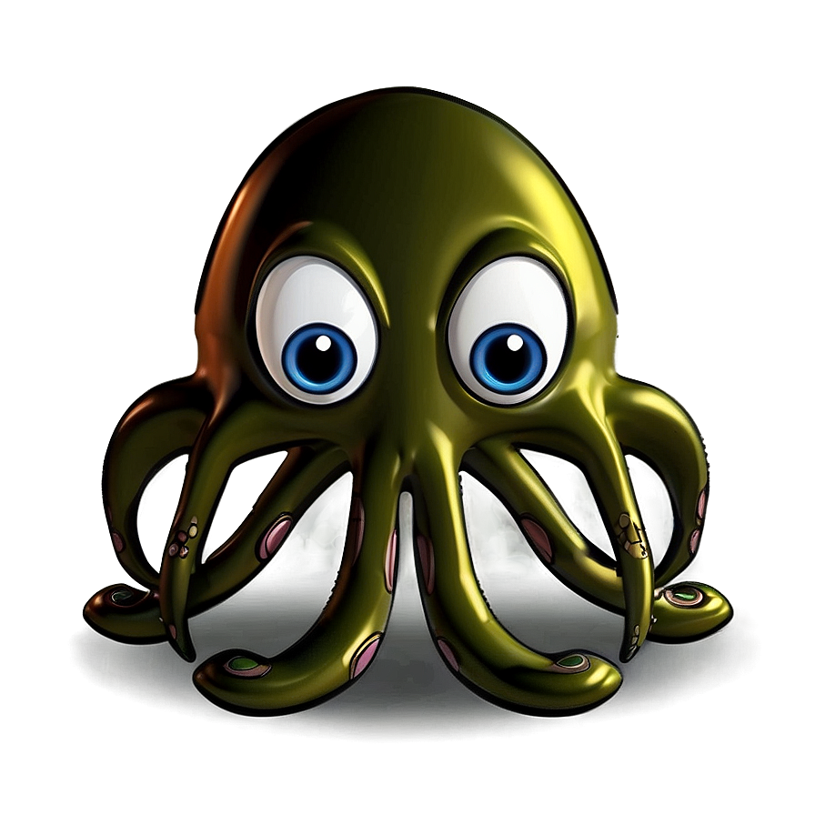 Cartoon Squid Character Png Gye89 PNG