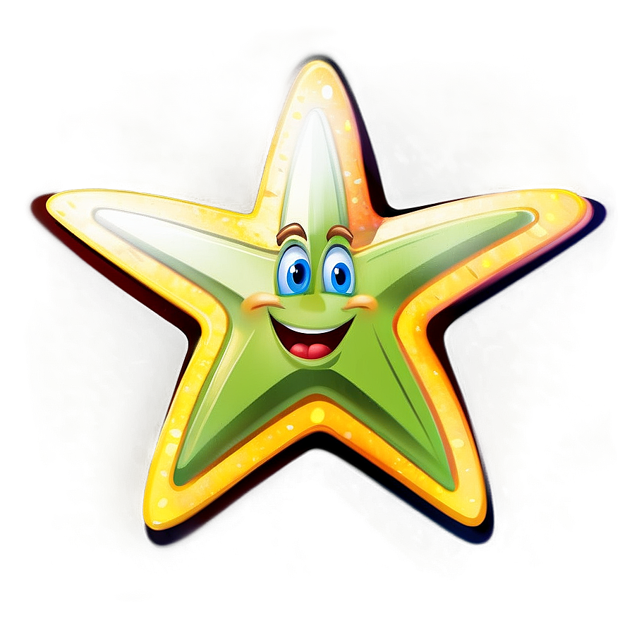 Cartoon Star D PNG