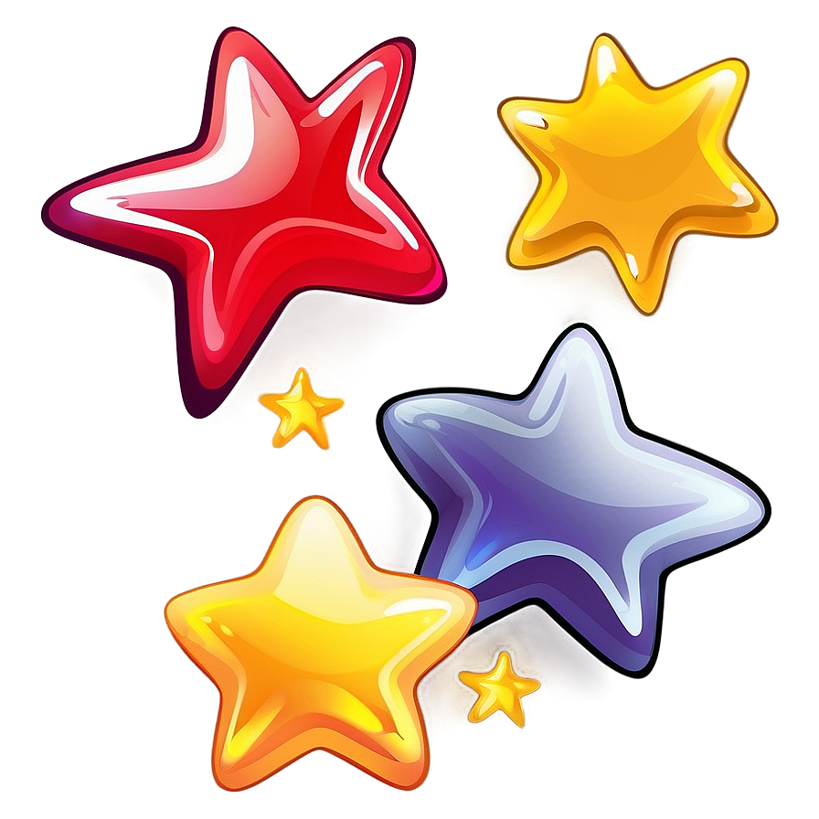 Cartoon Star Illustration Png 06132024 PNG