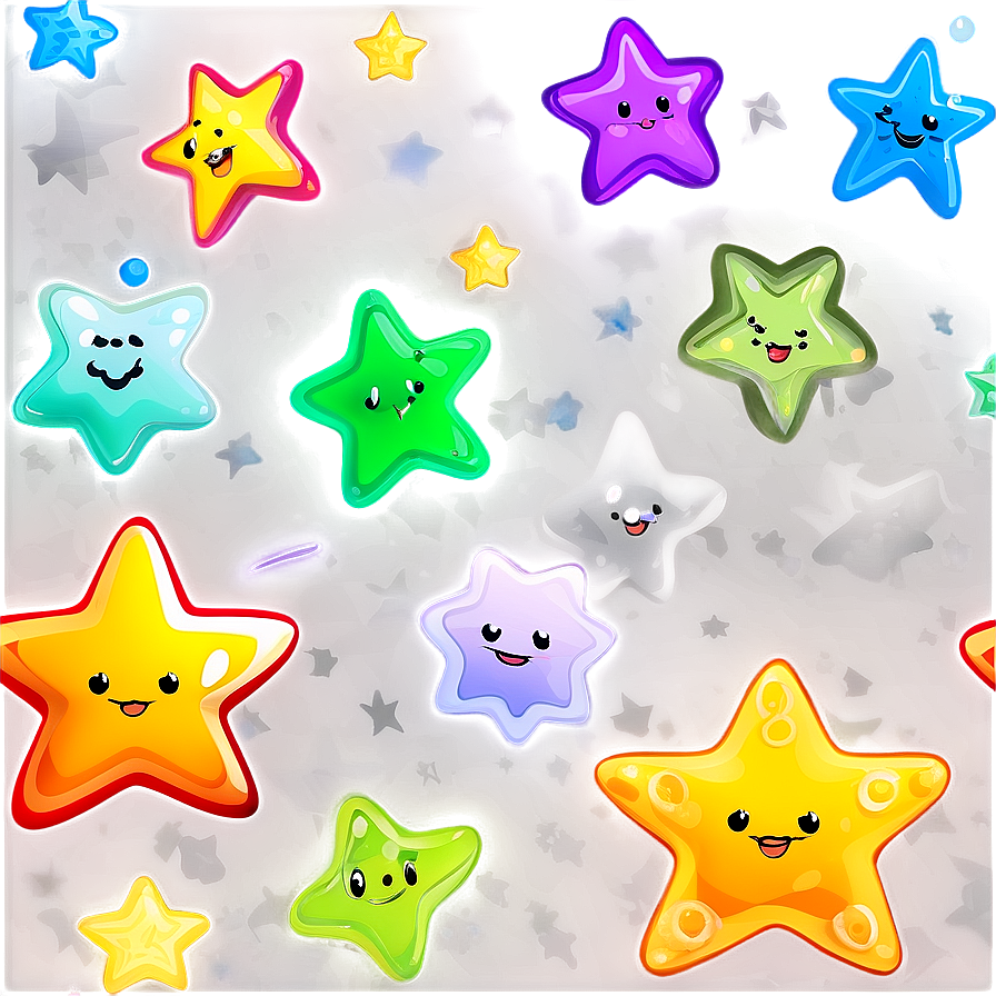 Cartoon Star Pattern Png 69 PNG