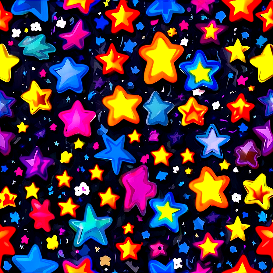 Cartoon Star Texture Png Ggh1 PNG