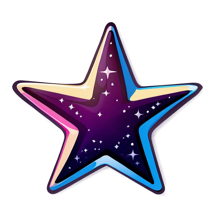 Cartoon Stars B PNG