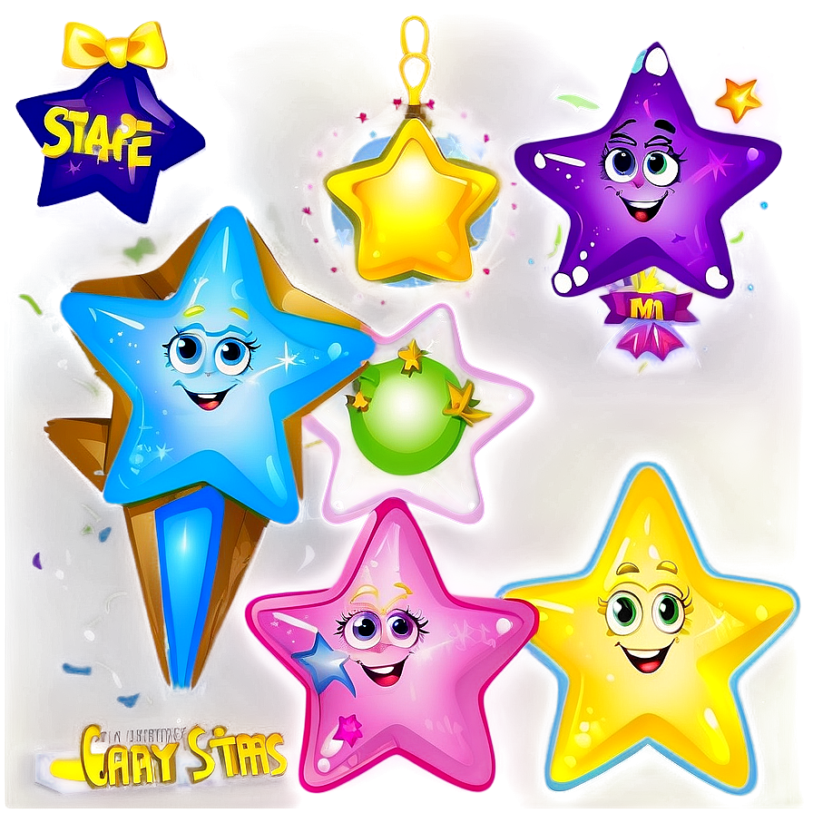 Cartoon Stars Transparent Png Lwj PNG