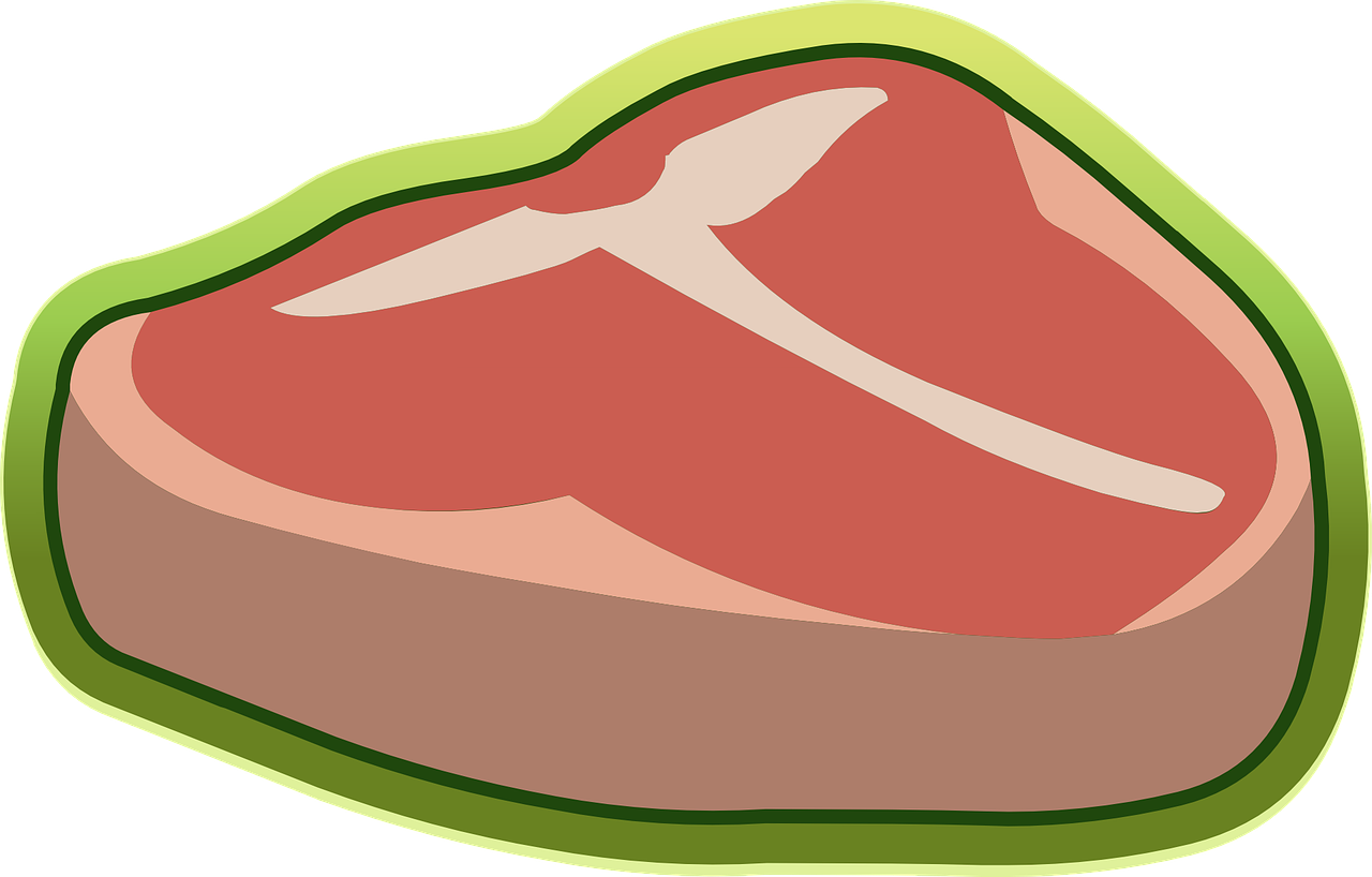 Cartoon Steak Illustration.png PNG