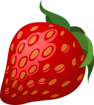 Cartoon Strawberry Graphic PNG