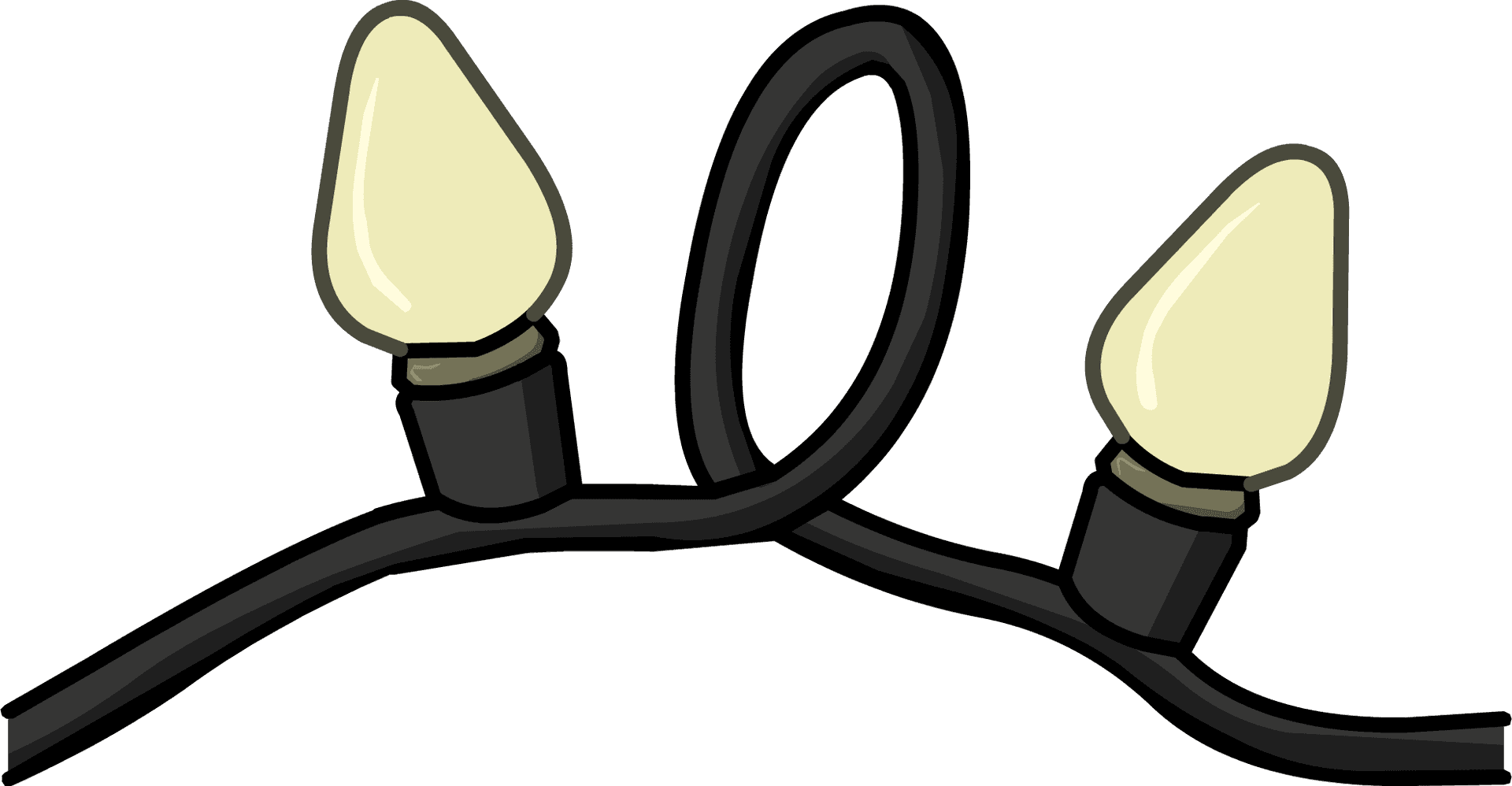 Cartoon String Lights Illustration PNG