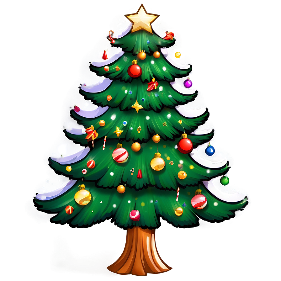 Download Cartoon Style Arbol De Navidad Png Rpt25 | Wallpapers.com