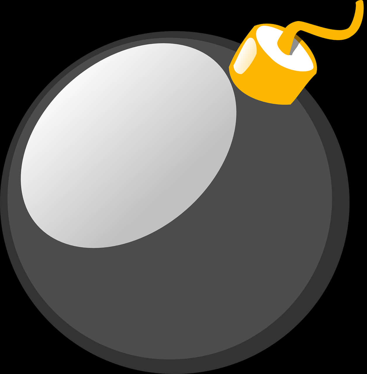 Cartoon Style Classic Bomb PNG