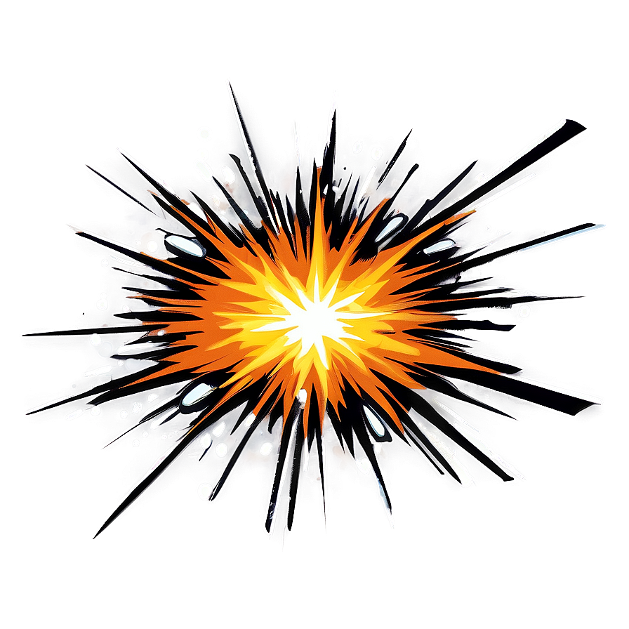 Cartoon Style Explosion Graphic Png 64 PNG