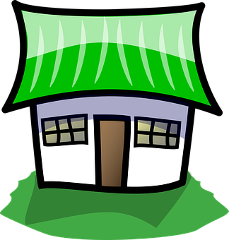 Cartoon Style Quaint House PNG