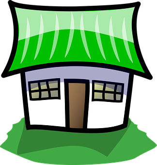 Cartoon Style Simple House Graphic PNG