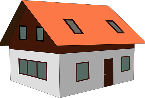 Cartoon Style Simple House PNG