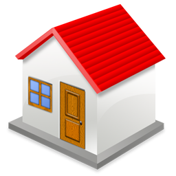 Cartoon Style Single Home Icon PNG