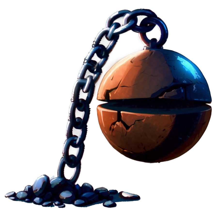 Cartoon Style Wrecking Ball Png 06112024 PNG