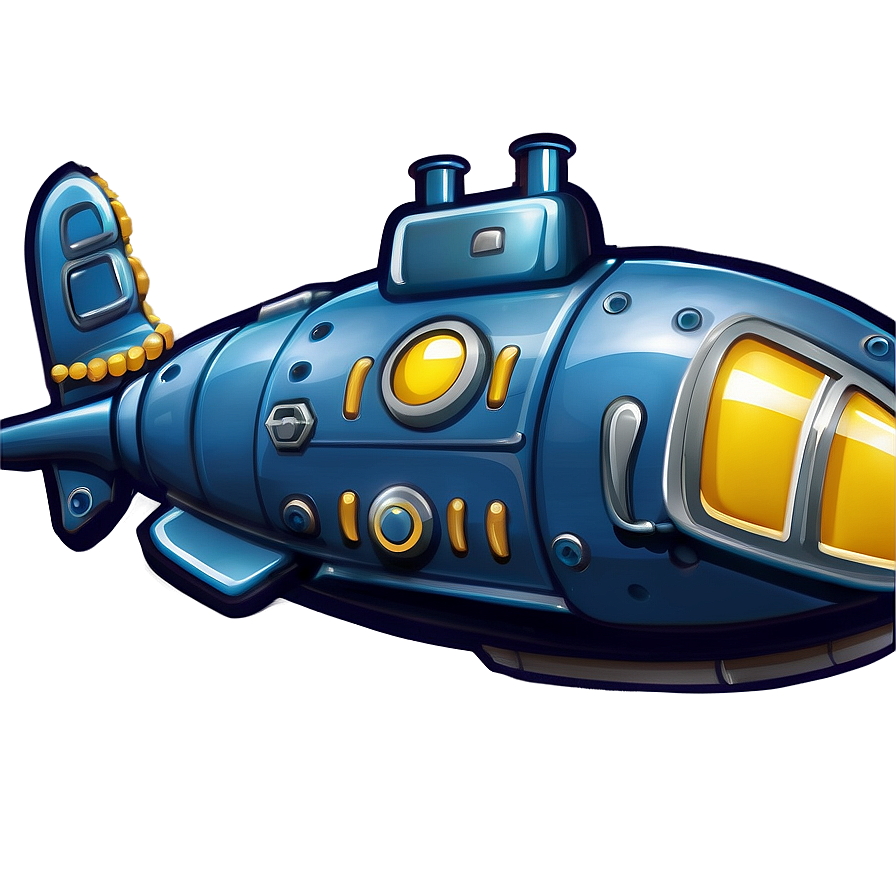 Cartoon Submarine Graphic Png 81 PNG