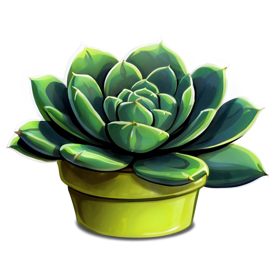 Download Cartoon Succulent Png Edo40 | Wallpapers.com