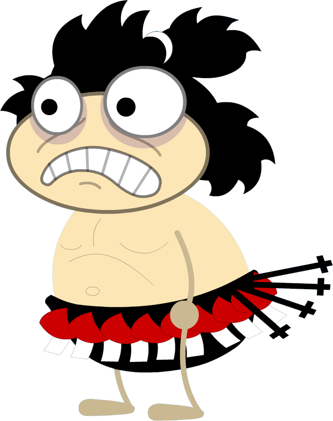 Cartoon Sumo Wrestler Character PNG