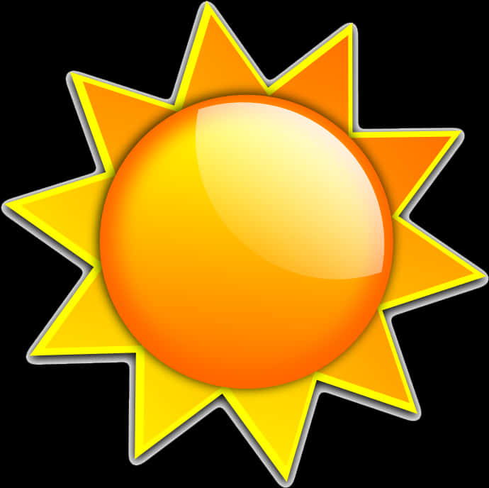 Cartoon Sun Illustration PNG