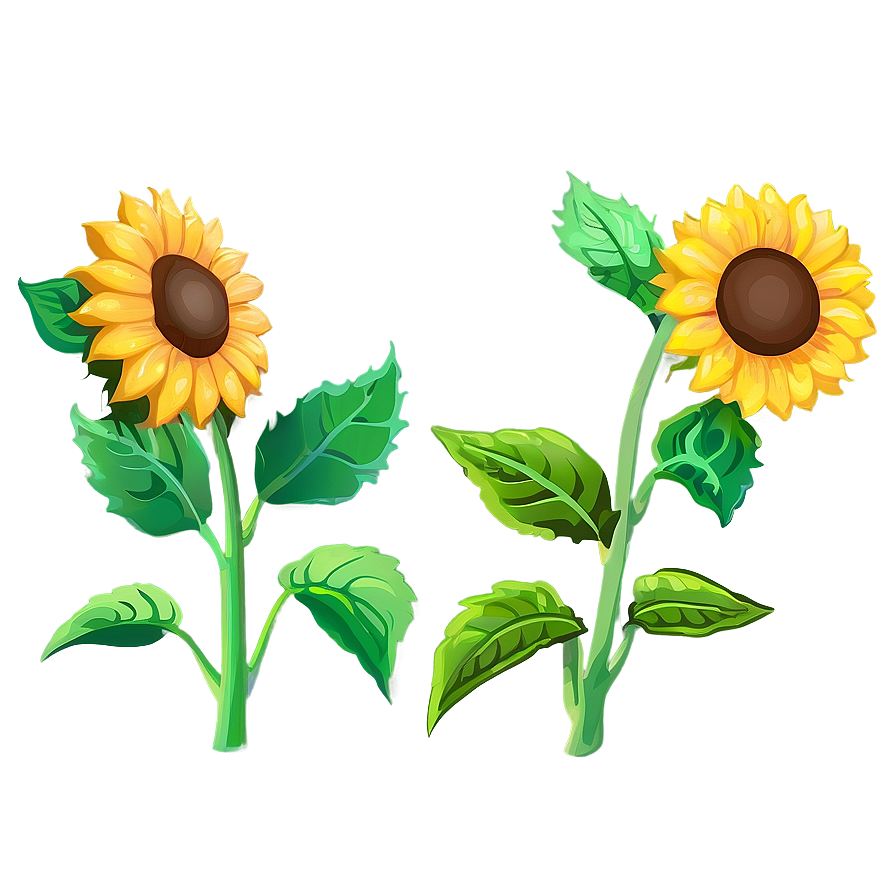 Cartoon Sunflower Png 05032024 PNG