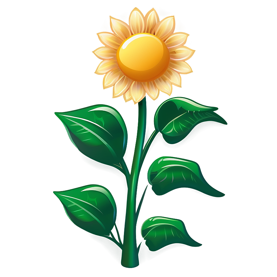 Cartoon Sunflower Transparent Png Ehn67 PNG