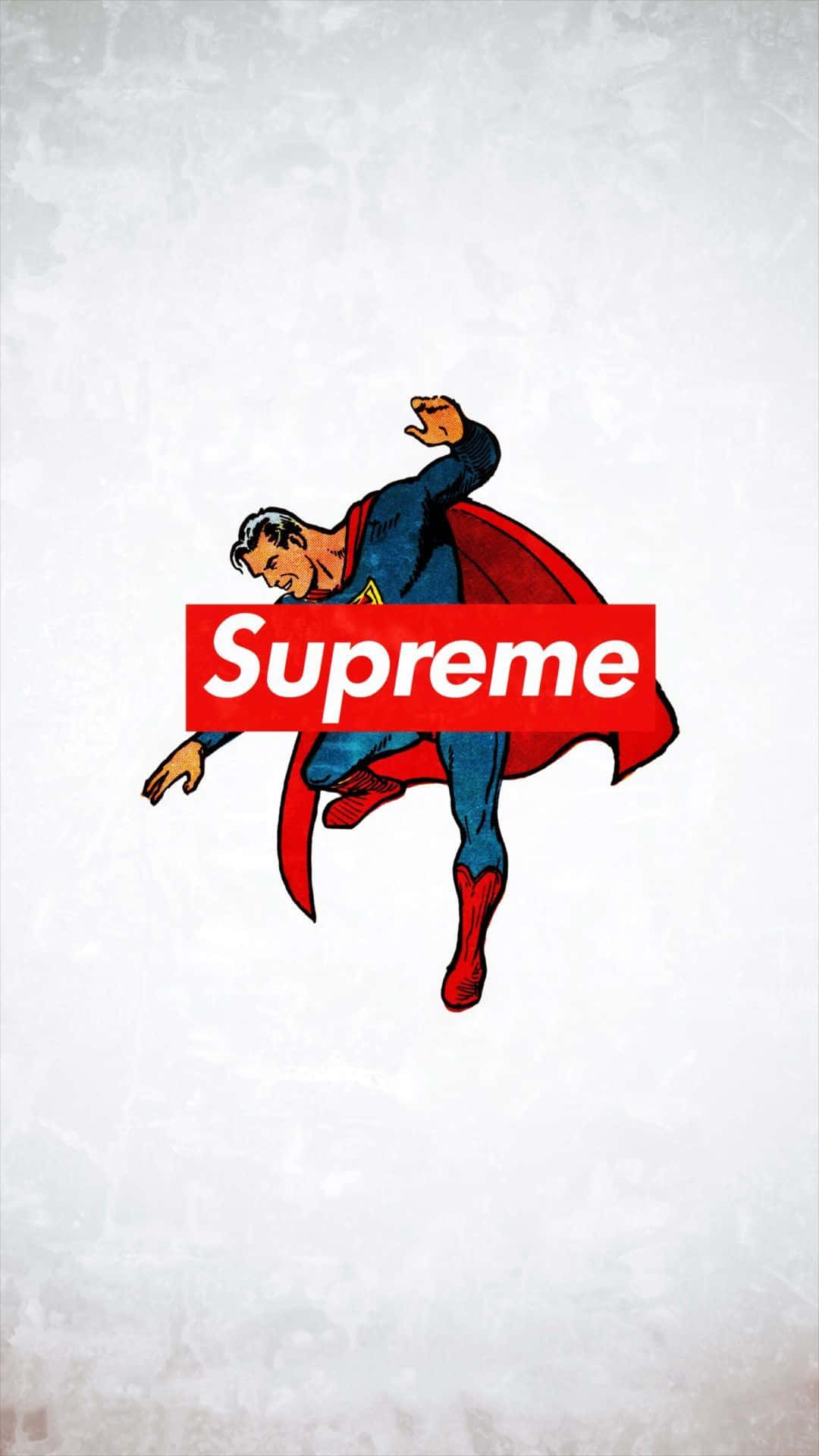 Dibujoanimado Superman De La Marca De Ropa Supreme. Fondo de pantalla