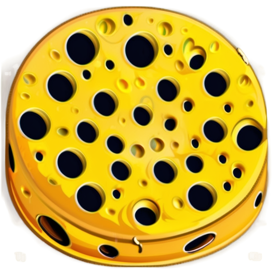 Cartoon Swiss Cheese Png 06132024 PNG