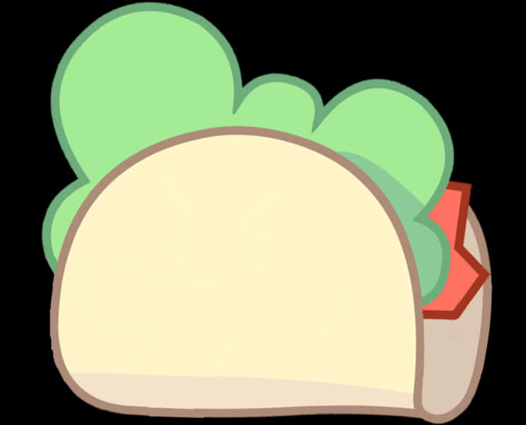 Cartoon Taco Illustration PNG