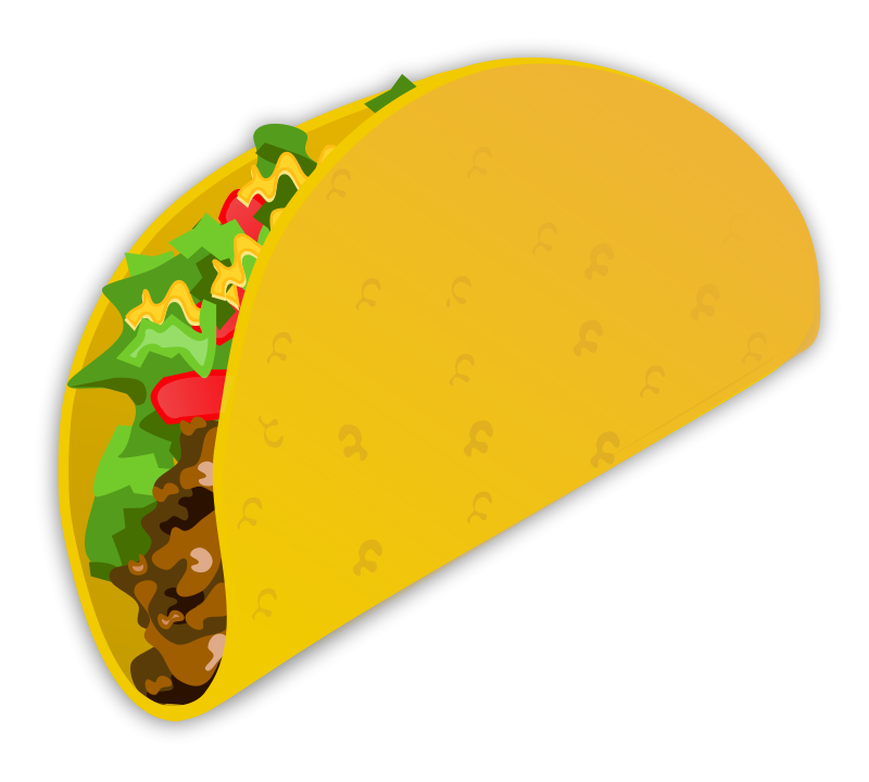 Cartoon Taco Illustration PNG