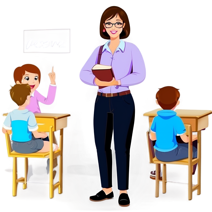 Cartoon Teacher Png Ajy79 PNG