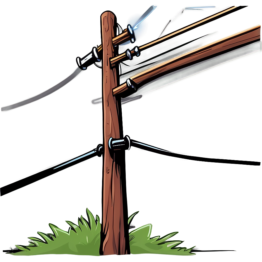 Cartoon Telephone Pole Png Xyf18 PNG