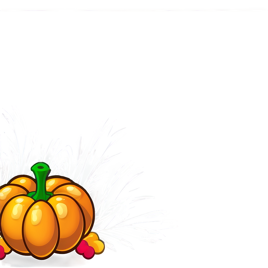 Cartoon Thanksgiving Border Png Lbj PNG