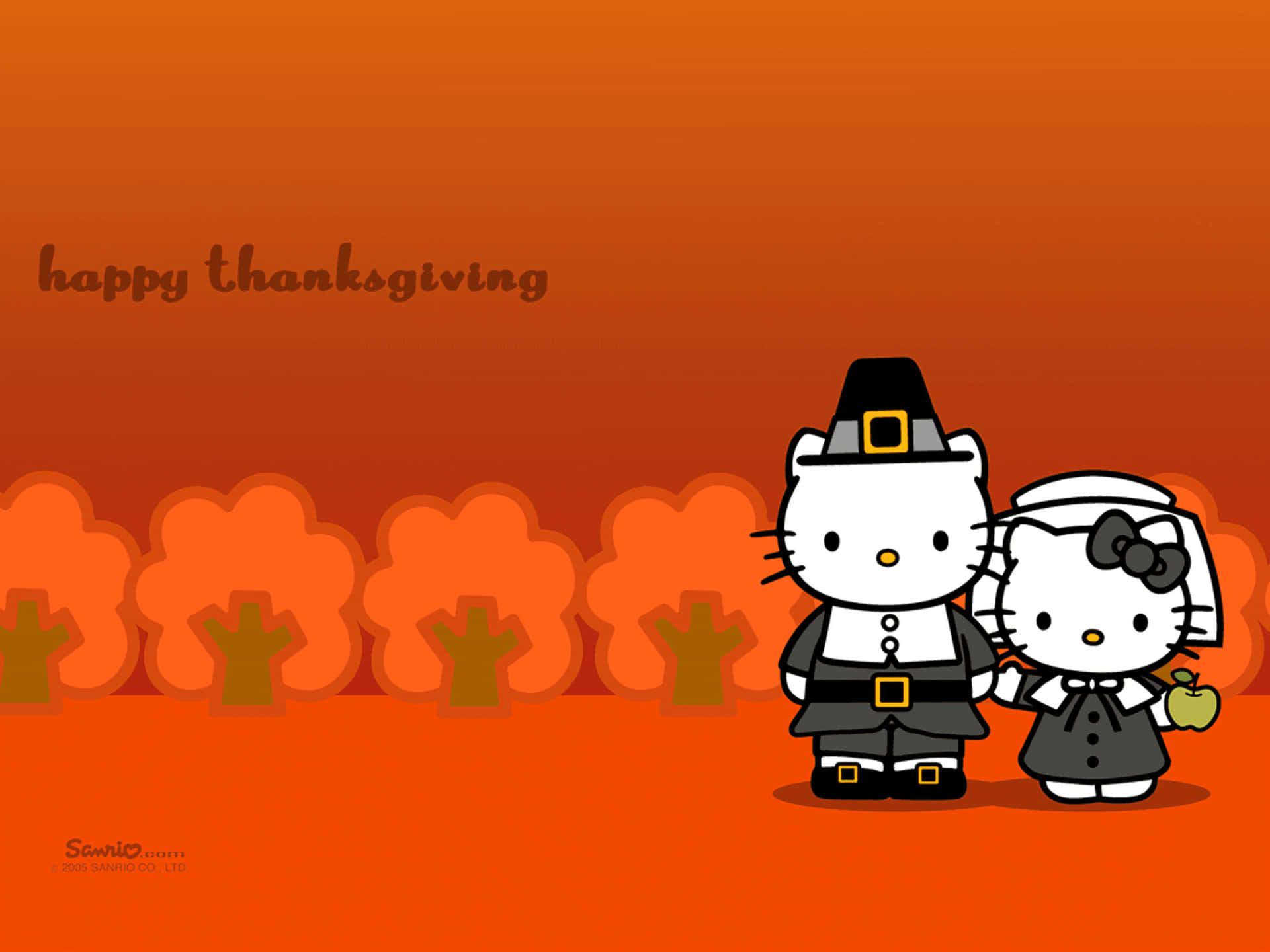 Wishing you a cartoon-filled Thanksgiving! Wallpaper