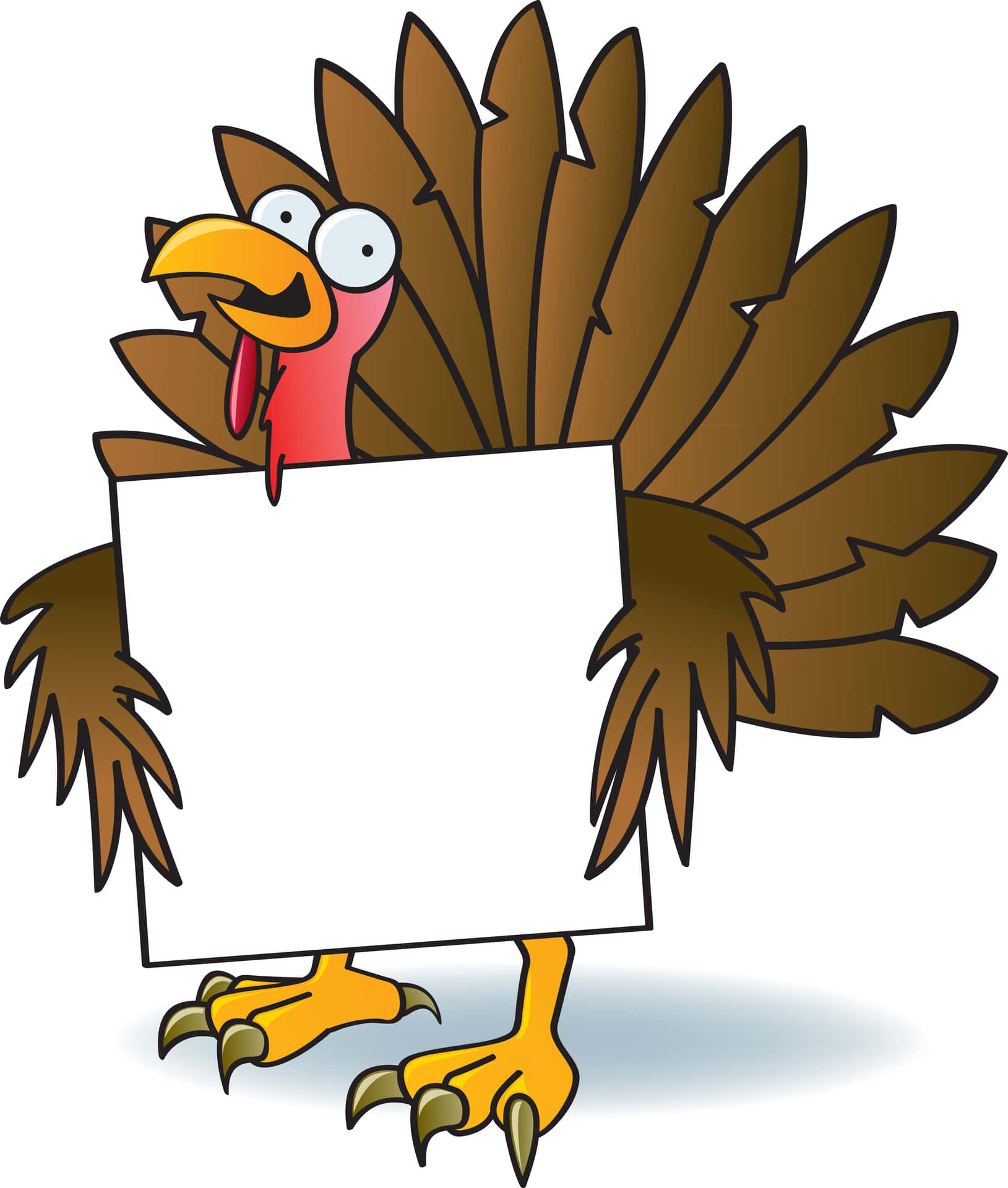 "Happy Cartoon Thanksgiving!" Wallpaper