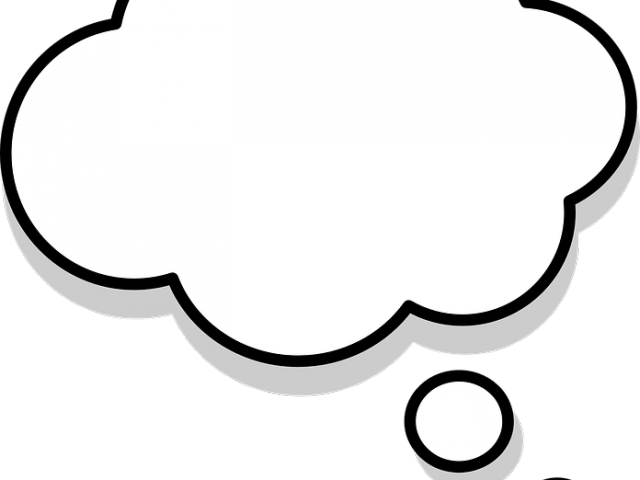 Cartoon Thought Bubble Clipart PNG