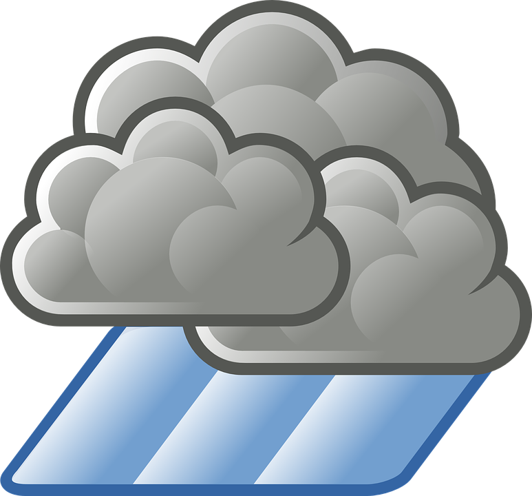 Cartoon Thunderstorm Clouds PNG